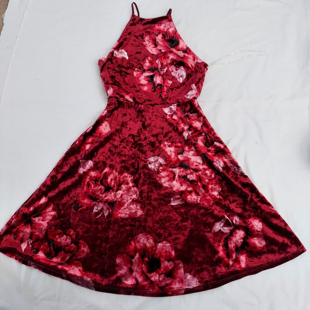 Glare velvet dress